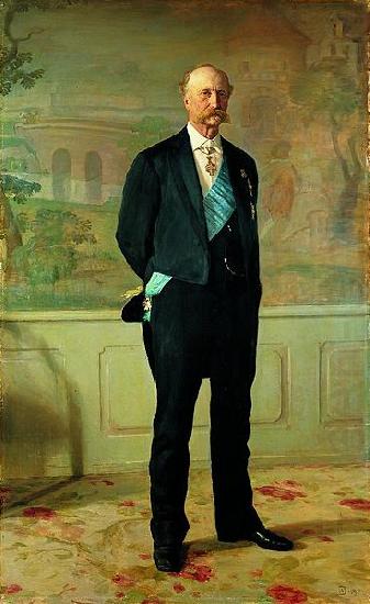 Portrait fo J.B.S. Estrup, former Danish prime minister, August Jerndorff